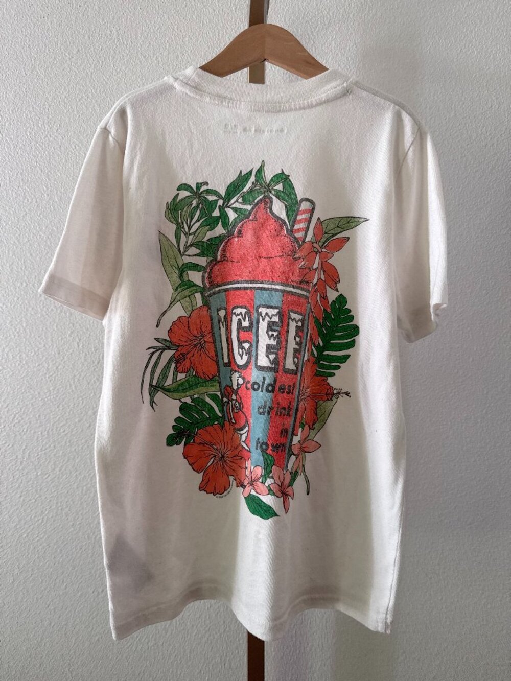 ICEE Graphic T-Shirt Hibiscus Floral Y2K Trendy Kids 11-12